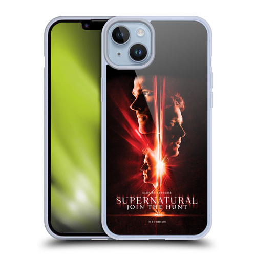 Supernatural Key Art Sam, Dean & Castiel Soft Gel Case for Apple iPhone 14 Plus
