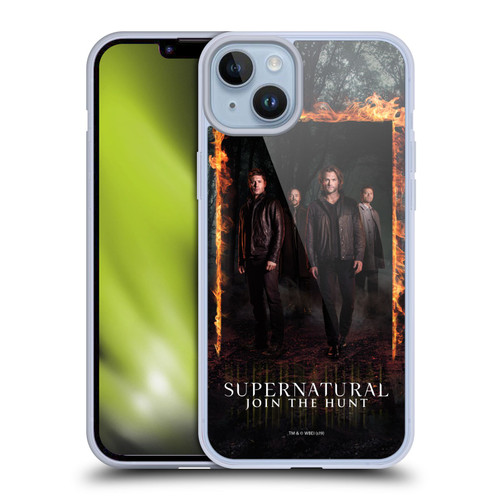 Supernatural Key Art Sam, Dean, Castiel & Crowley Soft Gel Case for Apple iPhone 14 Plus