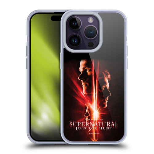 Supernatural Key Art Sam, Dean & Castiel Soft Gel Case for Apple iPhone 14 Pro