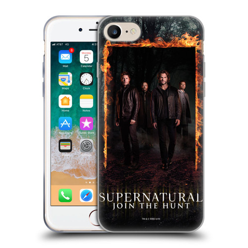 Supernatural Key Art Sam, Dean, Castiel & Crowley Soft Gel Case for Apple iPhone 7 / 8 / SE 2020 & 2022 & MagSafe