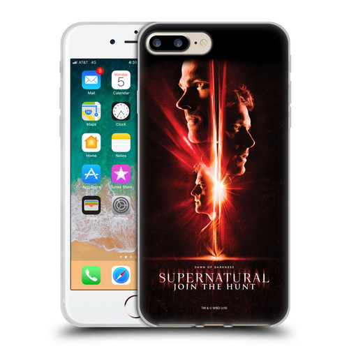 Supernatural Key Art Sam, Dean & Castiel Soft Gel Case for Apple iPhone 7 Plus / iPhone 8 Plus & MagSafe