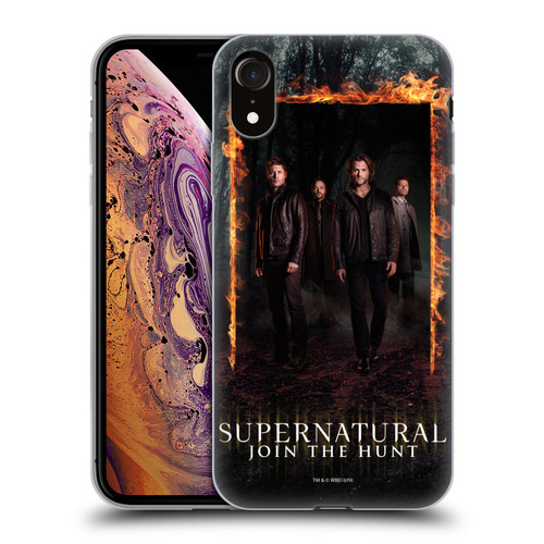 Supernatural Key Art Sam, Dean, Castiel & Crowley Soft Gel Case for Apple iPhone XR
