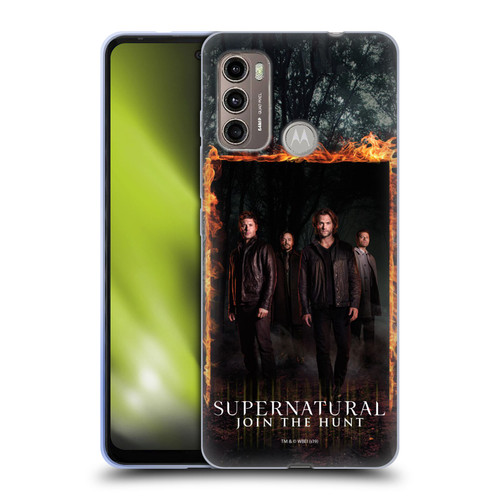 Supernatural Key Art Sam, Dean, Castiel & Crowley Soft Gel Case for Motorola Moto G60 / Moto G40 Fusion