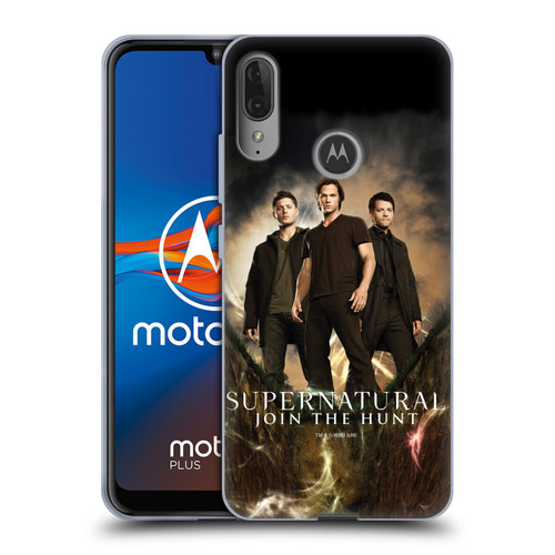 Supernatural Key Art Sam, Dean & Castiel 2 Soft Gel Case for Motorola Moto E6 Plus