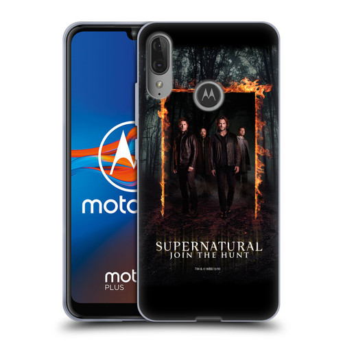 Supernatural Key Art Sam, Dean, Castiel & Crowley Soft Gel Case for Motorola Moto E6 Plus