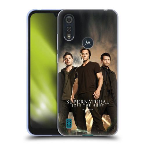 Supernatural Key Art Sam, Dean & Castiel 2 Soft Gel Case for Motorola Moto E6s (2020)