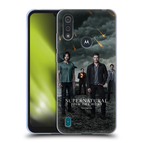 Supernatural Key Art Season 12 Group Soft Gel Case for Motorola Moto E6s (2020)