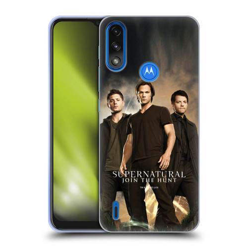 Supernatural Key Art Sam, Dean & Castiel 2 Soft Gel Case for Motorola Moto E7 Power / Moto E7i Power