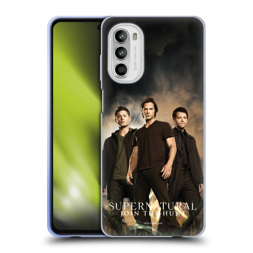 Supernatural Key Art Sam, Dean & Castiel 2 Soft Gel Case for Motorola Moto G52