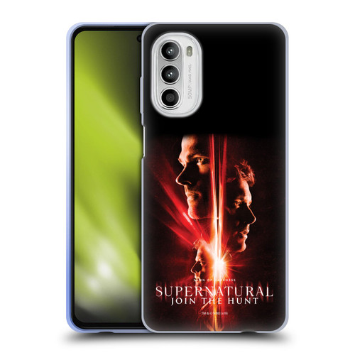 Supernatural Key Art Sam, Dean & Castiel Soft Gel Case for Motorola Moto G52
