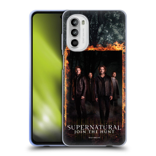 Supernatural Key Art Sam, Dean, Castiel & Crowley Soft Gel Case for Motorola Moto G52