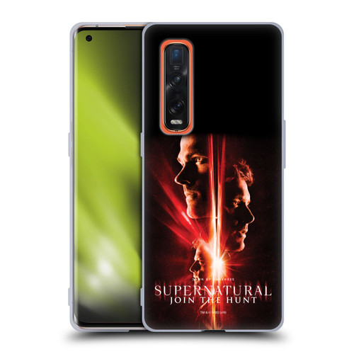 Supernatural Key Art Sam, Dean & Castiel Soft Gel Case for OPPO Find X2 Pro 5G
