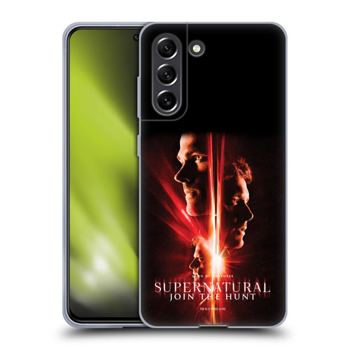 Supernatural Key Art Sam, Dean & Castiel Soft Gel Case for Samsung Galaxy S21 FE 5G