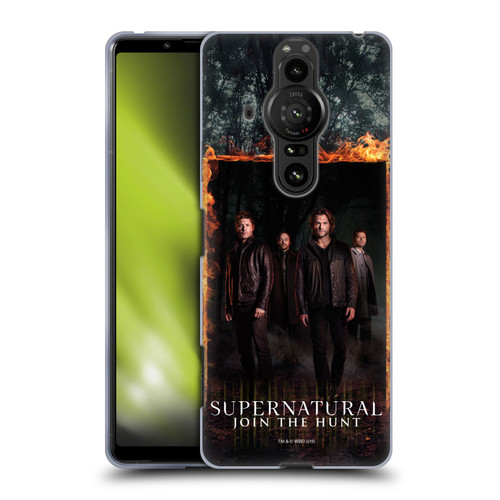 Supernatural Key Art Sam, Dean, Castiel & Crowley Soft Gel Case for Sony Xperia Pro-I