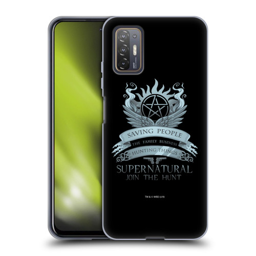 Supernatural Vectors Saving People Logo Soft Gel Case for HTC Desire 21 Pro 5G