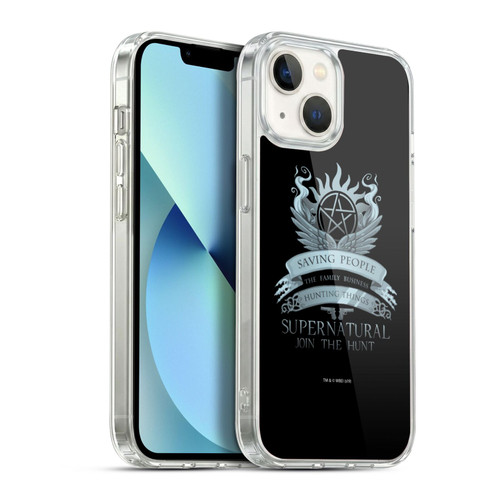 Supernatural Vectors Saving People Logo Soft Gel Case for Apple iPhone 13