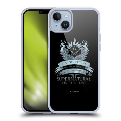 Supernatural Vectors Saving People Logo Soft Gel Case for Apple iPhone 14 Plus