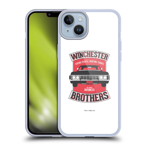 Supernatural Vectors Winchester Brothers 2 Soft Gel Case for Apple iPhone 14 Plus