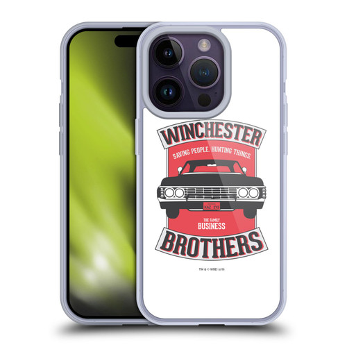 Supernatural Vectors Winchester Brothers 2 Soft Gel Case for Apple iPhone 14 Pro