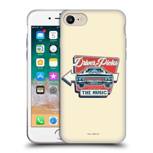 Supernatural Vectors Driver Picks Soft Gel Case for Apple iPhone 7 / 8 / SE 2020 & 2022
