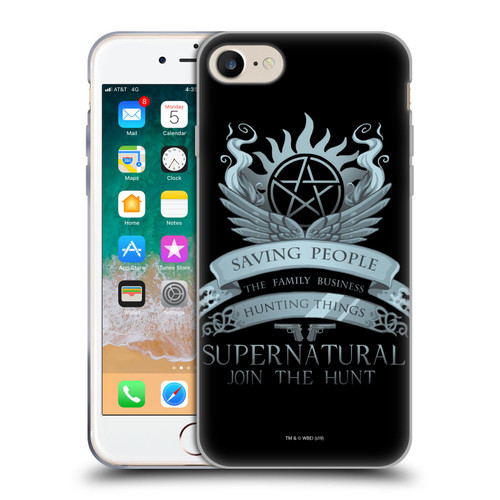 Supernatural Vectors Saving People Logo Soft Gel Case for Apple iPhone 7 / 8 / SE 2020 & 2022