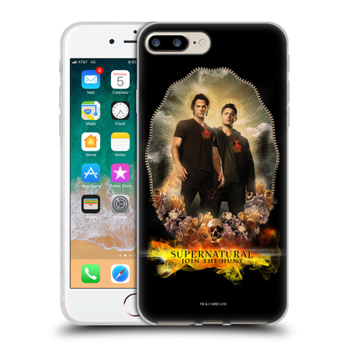 Supernatural Vectors Dean & Sam Halo Soft Gel Case for Apple iPhone 7 Plus / iPhone 8 Plus