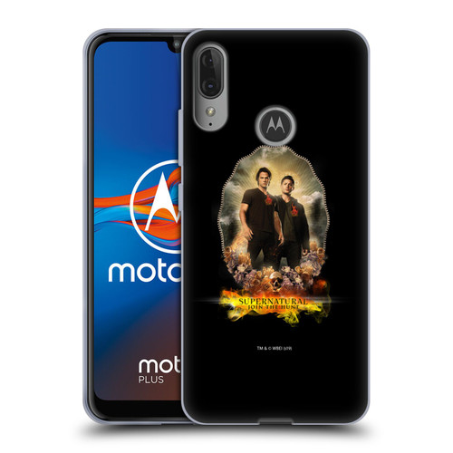 Supernatural Vectors Dean & Sam Halo Soft Gel Case for Motorola Moto E6 Plus