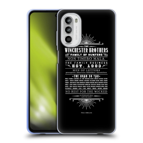 Supernatural Vectors Winchester Brothers Soft Gel Case for Motorola Moto G52