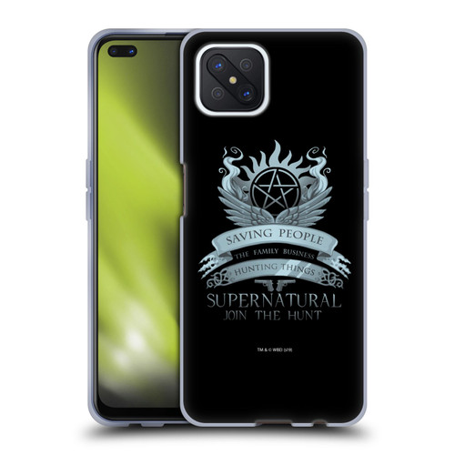 Supernatural Vectors Saving People Logo Soft Gel Case for OPPO Reno4 Z 5G