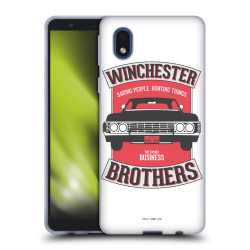 Supernatural Vectors Winchester Brothers 2 Soft Gel Case for Samsung Galaxy A01 Core (2020)