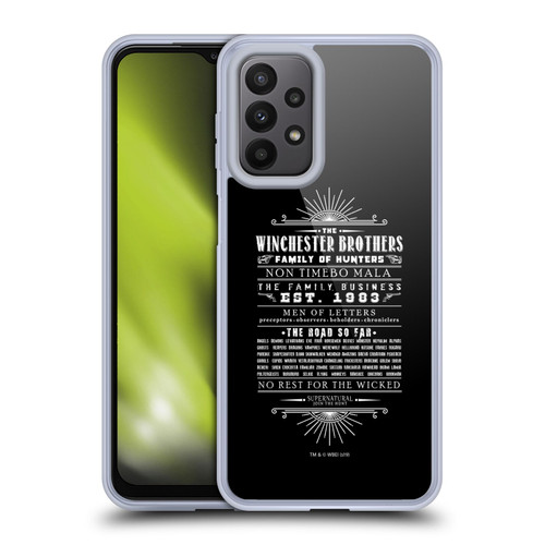 Supernatural Vectors Winchester Brothers Soft Gel Case for Samsung Galaxy A23 / 5G (2022)
