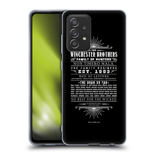 Supernatural Vectors Winchester Brothers Soft Gel Case for Samsung Galaxy A52 / A52s / 5G (2021)