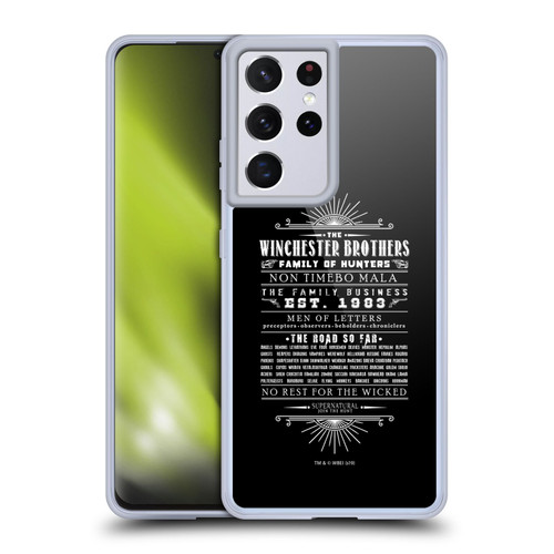 Supernatural Vectors Winchester Brothers Soft Gel Case for Samsung Galaxy S21 Ultra 5G