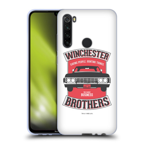 Supernatural Vectors Winchester Brothers 2 Soft Gel Case for Xiaomi Redmi Note 8T