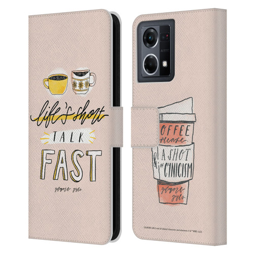 Gilmore Girls Graphics Life's Short Talk Fast Leather Book Wallet Case Cover For OPPO Reno8 4G