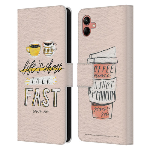 Gilmore Girls Graphics Life's Short Talk Fast Leather Book Wallet Case Cover For Samsung Galaxy A04 (2022)