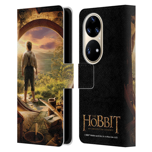 The Hobbit An Unexpected Journey Key Art Hobbit In Door Leather Book Wallet Case Cover For Huawei P50 Pro