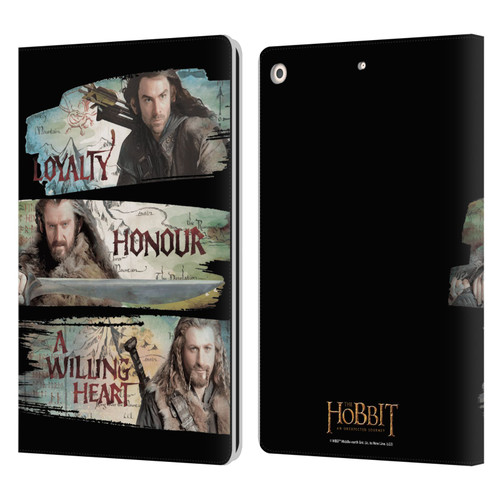 The Hobbit An Unexpected Journey Key Art Loyalty And Honour Leather Book Wallet Case Cover For Apple iPad 10.2 2019/2020/2021