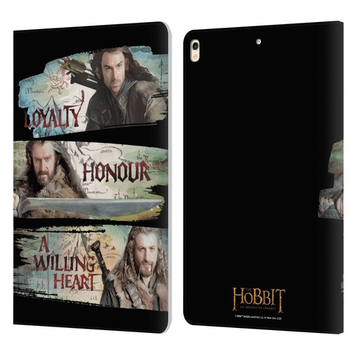 The Hobbit An Unexpected Journey Key Art Loyalty And Honour Leather Book Wallet Case Cover For Apple iPad Pro 10.5 (2017)