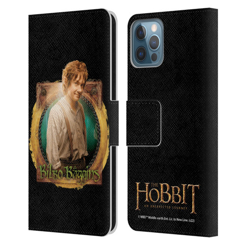 The Hobbit An Unexpected Journey Key Art Bilbo Leather Book Wallet Case Cover For Apple iPhone 12 / iPhone 12 Pro