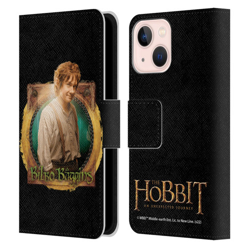 The Hobbit An Unexpected Journey Key Art Bilbo Leather Book Wallet Case Cover For Apple iPhone 13 Mini