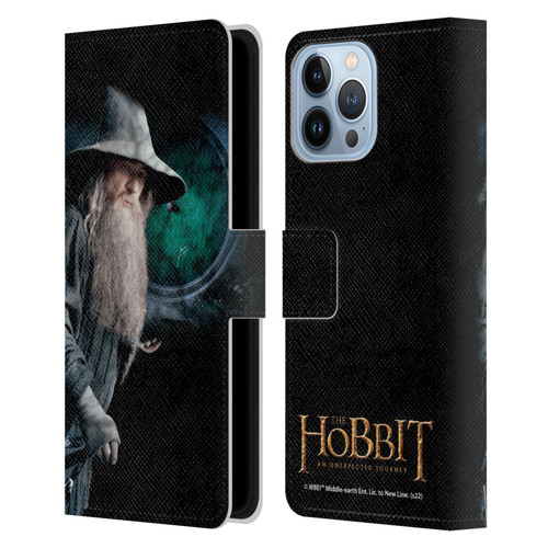 The Hobbit An Unexpected Journey Key Art Gandalf Leather Book Wallet Case Cover For Apple iPhone 13 Pro Max