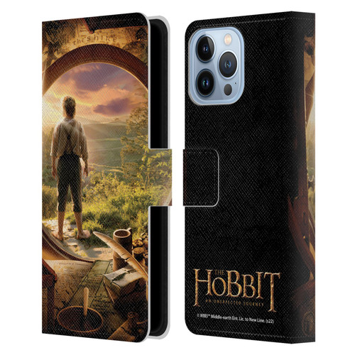 The Hobbit An Unexpected Journey Key Art Hobbit In Door Leather Book Wallet Case Cover For Apple iPhone 13 Pro Max