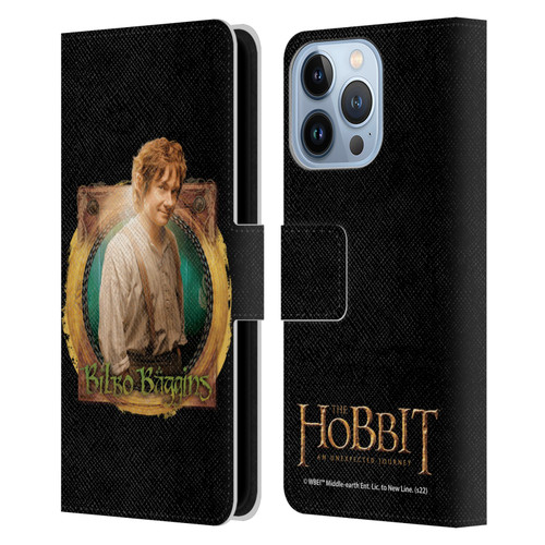 The Hobbit An Unexpected Journey Key Art Bilbo Leather Book Wallet Case Cover For Apple iPhone 13 Pro