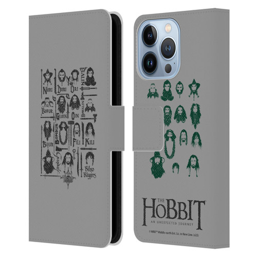The Hobbit An Unexpected Journey Key Art The Company Leather Book Wallet Case Cover For Apple iPhone 13 Pro