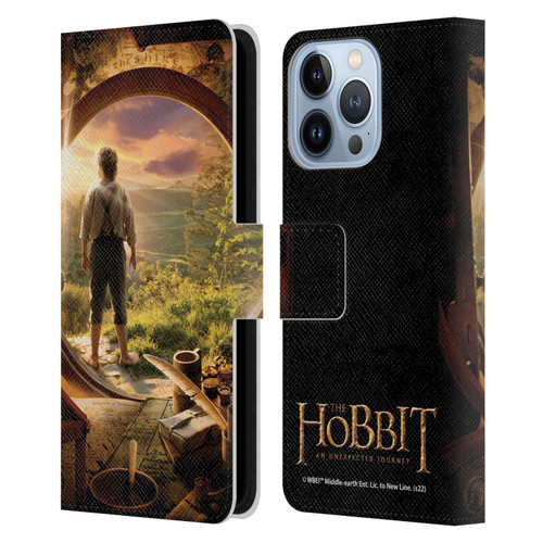 The Hobbit An Unexpected Journey Key Art Hobbit In Door Leather Book Wallet Case Cover For Apple iPhone 13 Pro