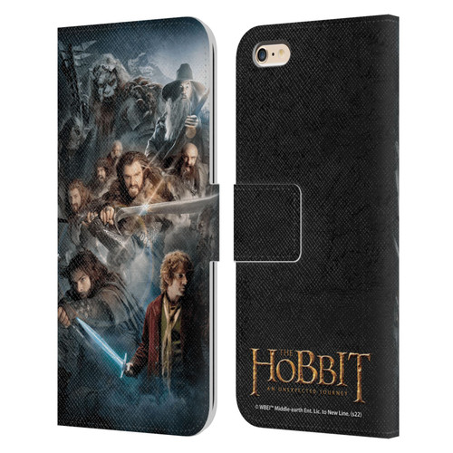 The Hobbit An Unexpected Journey Key Art Group Leather Book Wallet Case Cover For Apple iPhone 6 Plus / iPhone 6s Plus