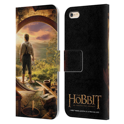 The Hobbit An Unexpected Journey Key Art Hobbit In Door Leather Book Wallet Case Cover For Apple iPhone 6 Plus / iPhone 6s Plus