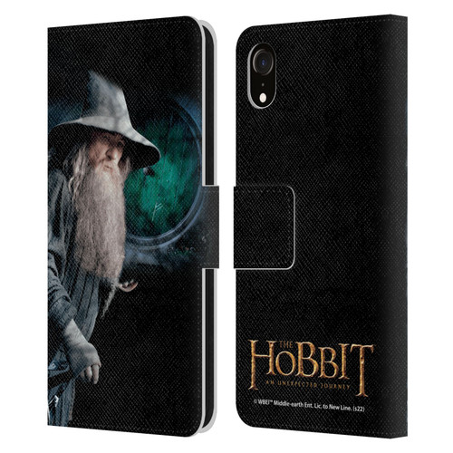 The Hobbit An Unexpected Journey Key Art Gandalf Leather Book Wallet Case Cover For Apple iPhone XR