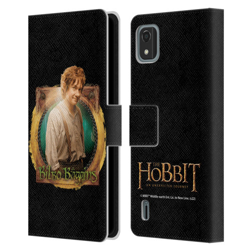 The Hobbit An Unexpected Journey Key Art Bilbo Leather Book Wallet Case Cover For Nokia C2 2nd Edition